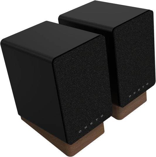 Onkyo Creator Series GX-10DB Powered Monitors, Black – 3" woofer, USB-C, Line/Phono, Optical, Bluetooth 5.3 LE Audio