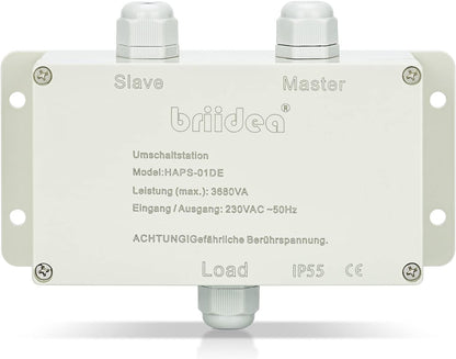 Briidea 16A 230 V RV Netwerk Prioriteit Schakelaar Station 16A Schakelaar Station Camping Inverter 16A