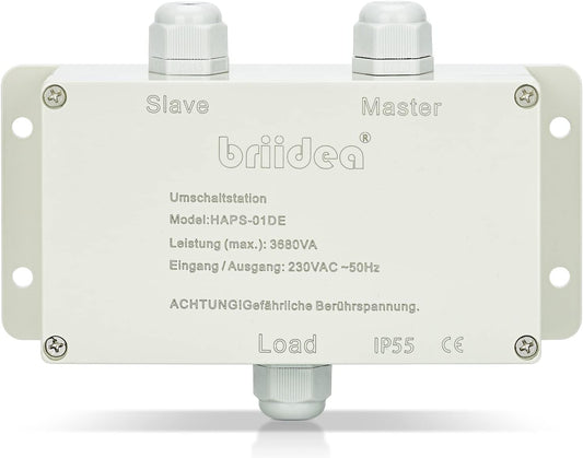 Briidea 16A 230 V RV Netwerk Prioriteit Schakelaar Station 16A Schakelaar Station Camping Inverter 16A