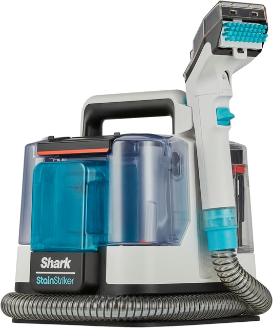 Shark Stainstriker Stain & Spot Cleaner met 5 Opzetstukken, Incl. Huisdier-, Spleet- en Slangreinigingsmondstuk, 2 Reinigingsformules tegen Vlekken, Geurtjes en Vuil, Licht en Draagbaar, PX200EUT