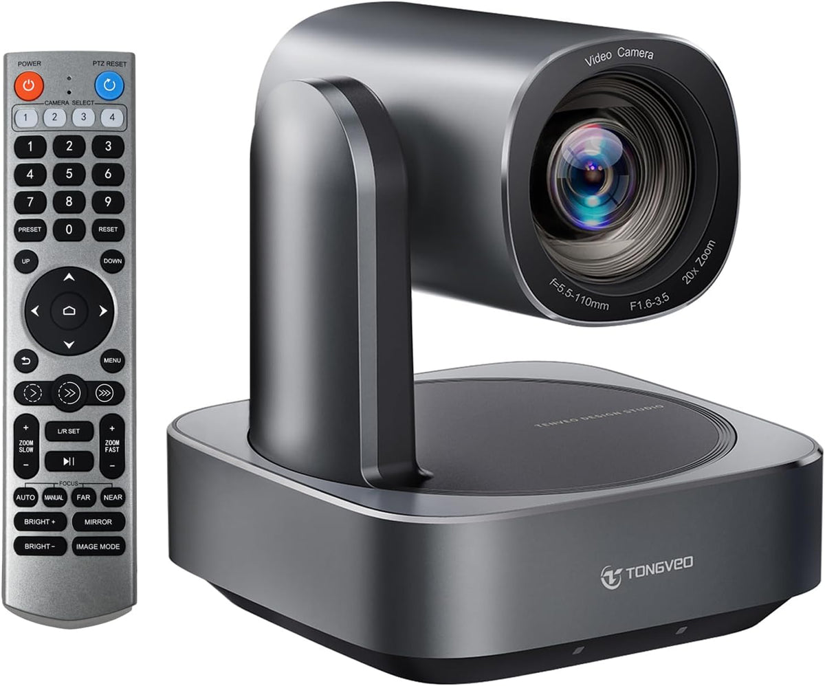 PTZ-Camera – Conferentiecamera – Livestream Camera – Videoconferentiecamera – Vergadercamera – Full HD 1080p 60 fps – 20x Optische Zoom