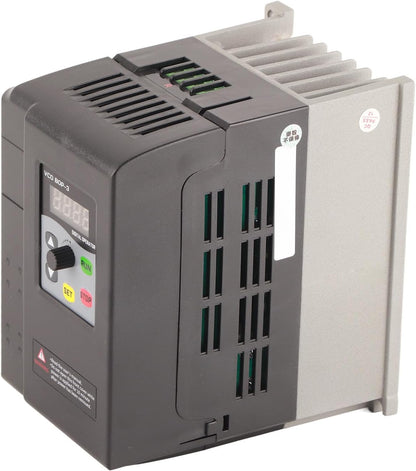 AC 220-240V Variabele frequentieomvormer, enkelfasige ingang 3 fase-uitgang VFD Vector Motor Control Inverter, Low Noise Motor Governor voor Motor Speed Control 2.2kw