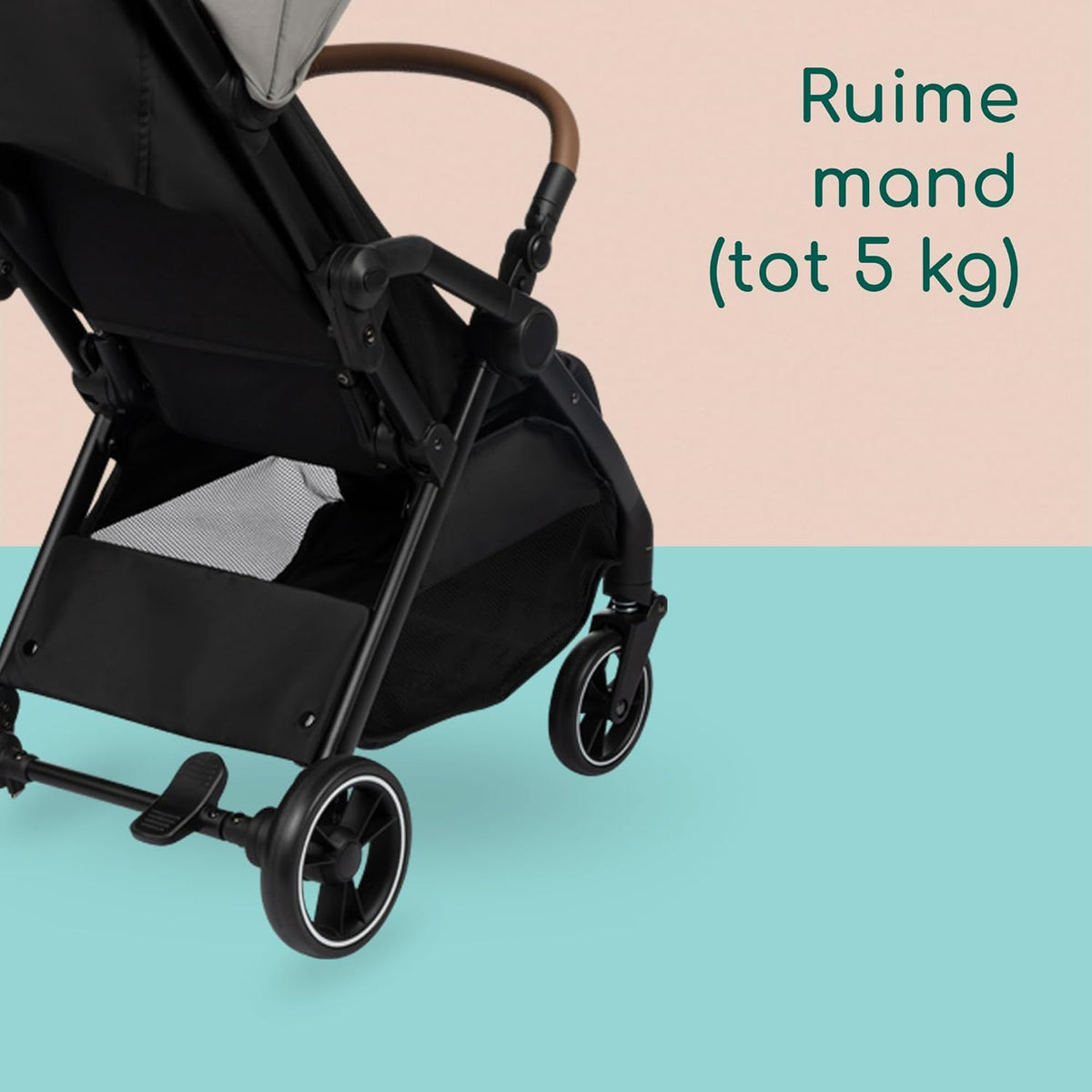 Bebeconfort Sunlite, Baby kinderwagen, 0-4 jr. (max. 22kg), lichtgewicht kinderwagen, vlakke ligstand, automatisch en compact inklapbaar, ligstand met één hand, grote opbergmand (5kg), Tinted Gray