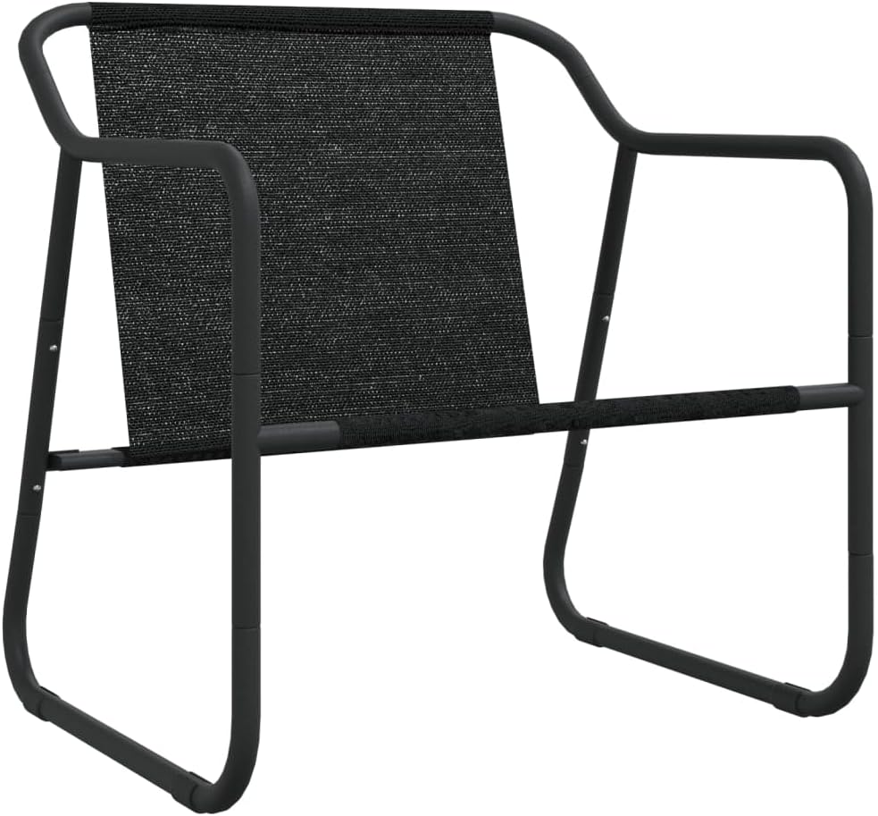 Lounge garden furniture set balcony furniture set garden lounge set 3-pcs. garden-lounge set with cushion anthracite steel - QUORE