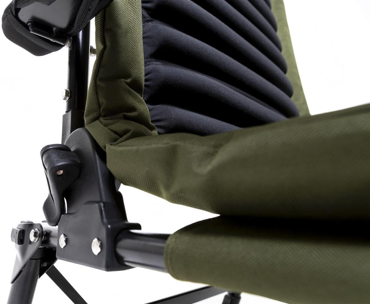 Visstoel – Vistoel – Visstoel Verstelbaar – Visstoel Met Armleuningen – Visstoel Lichtgewicht – Verstelbare Rugleuning – 3D Polyester Bekleding – Maximale Draagkracht 130 kg