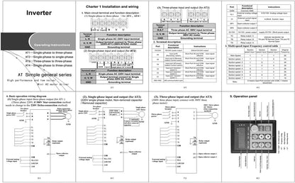 Jadeshay 220 VAC Frequentieomvormer 1 Fasig Ingang 3-fasige Uitgang Frequentieregelaar VFD-snelheidsregelaar voor 3-fasige 2.2 kW Wisselstroommotor