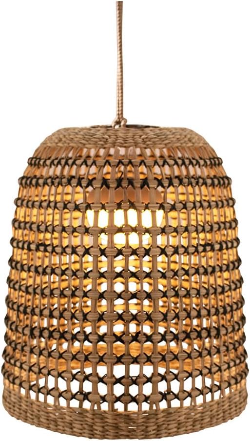 Newgarden Positano buiten- en hanglamp, draagbaar, draadloos, 900 lumen, LED, warm, 3000 K, gemaakt van natuurlijke vezels, met oplaadbare accu, zonder installatie