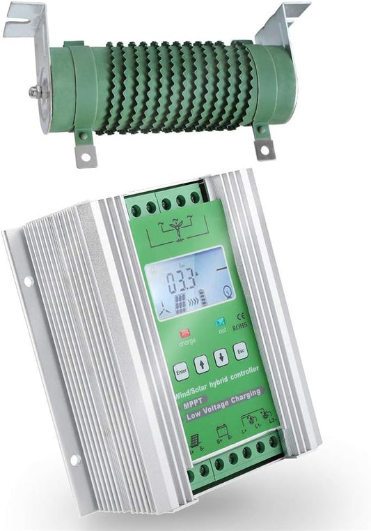 SolaMr 1000W MPPT Wind Solar Hybrid Charge Controller 400W Solar en 600W Wind Hybrid Charge Regulator 12V/24V Auto Identificatie Systeem Voltage