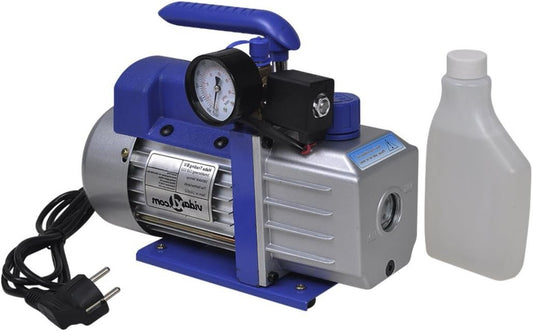 Vacuümpomp – Vacumeerpomp – Onderdrukpomp – Luchtpomp – Compressorpomp – Draagbaar – 71 L/min Zuigkracht – Inclusief Drukmeter