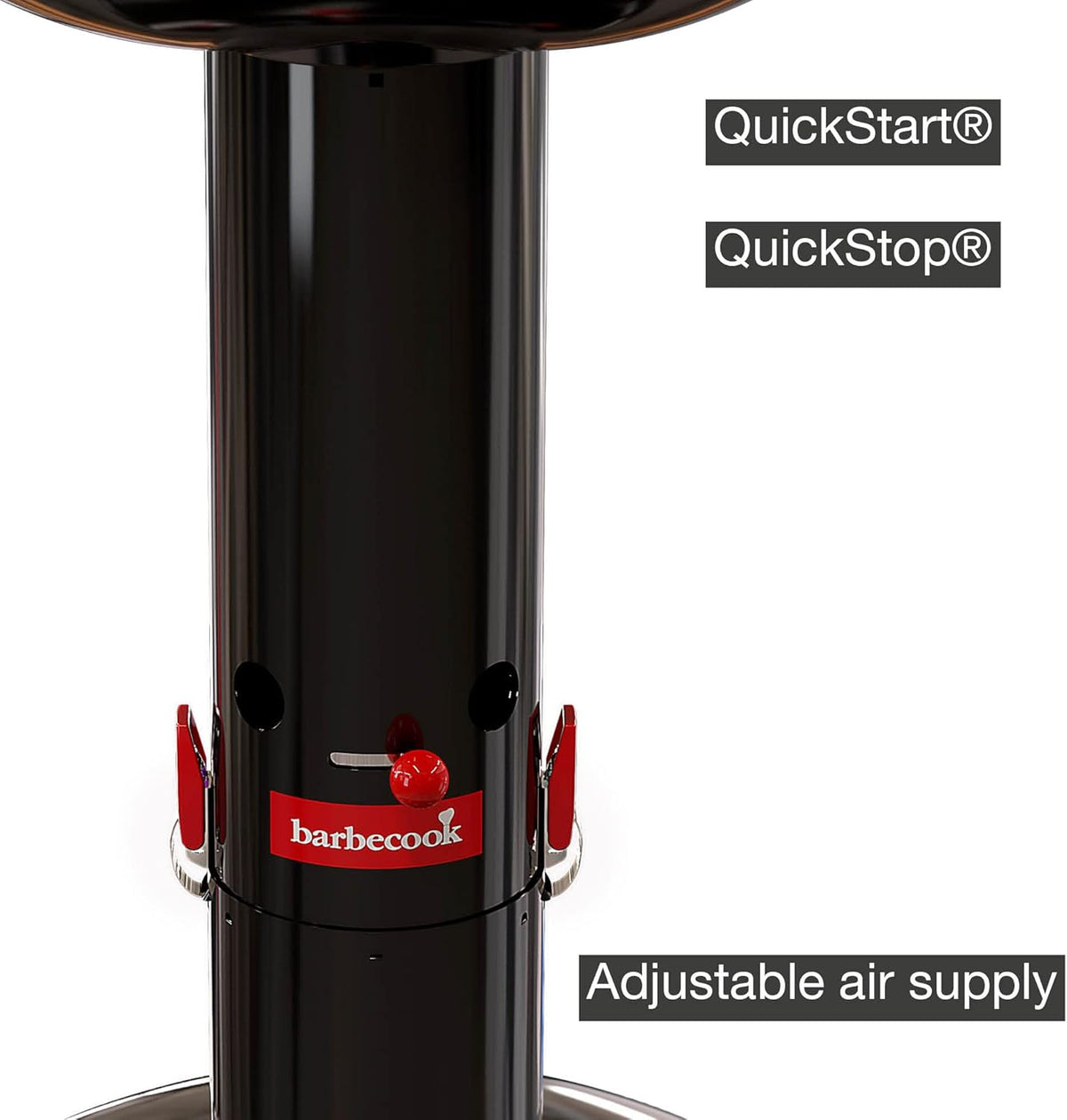 Barbecook Loewy 55 houtskoolbarbecue uit email zwart Ø 56 cm x 34 cm - QUORE