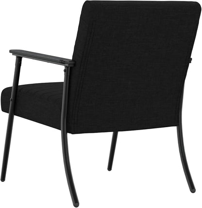 Relaxstoel – Fauteuil – Loungestoel – TV-Stoel – Leesstoel – Ergonomisch Design – Zwarte Stoffen Bekleding