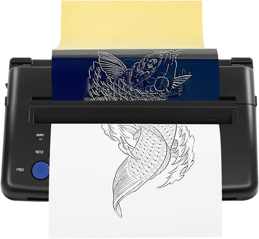 A4 Tattoo Thermotransfer Printer – Tattoo Copier – Transferprinter – Overdrachtsprinter – Transfermachine – Hoge Resolutie CIS Scanner – Compact Lichtgewicht Design