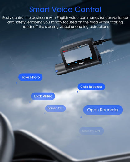 3-Kanaals Dashcam Auto – Autocamera – Rijcamera – Voorkamera – Achtercamera – 4K + 1080P + 1080P Opname – Wifi en GPS