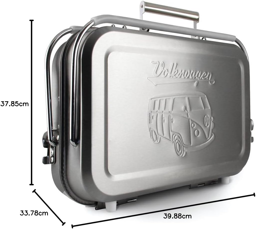 BRISA VW Collection Volkswagen T1 Bus Transporter Draagbare BBQ Grill - Roestvrij staal