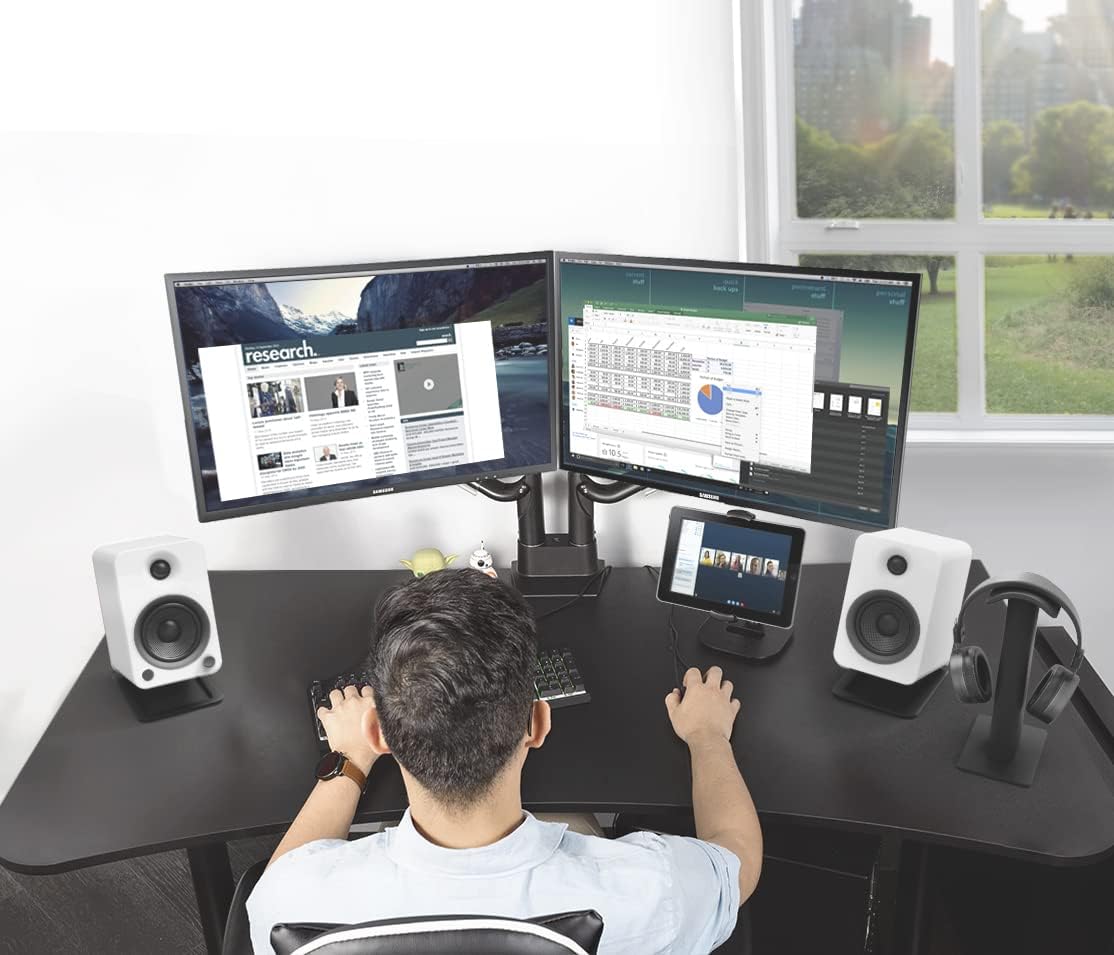 Kanto YU4MW luidsprekers met Bluetooth-voeding - 140 watt - Phono-voorversterker (matwit)