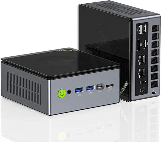 Mini PC – Mini Desktop – Compacte Computer – Kleine PC – Krachtige PC – AMD Ryzen 7 7730U – 16GB RAM 1TB SSD – Triple 4K Schermen – WiFi 6E & Dual 2.5G LAN