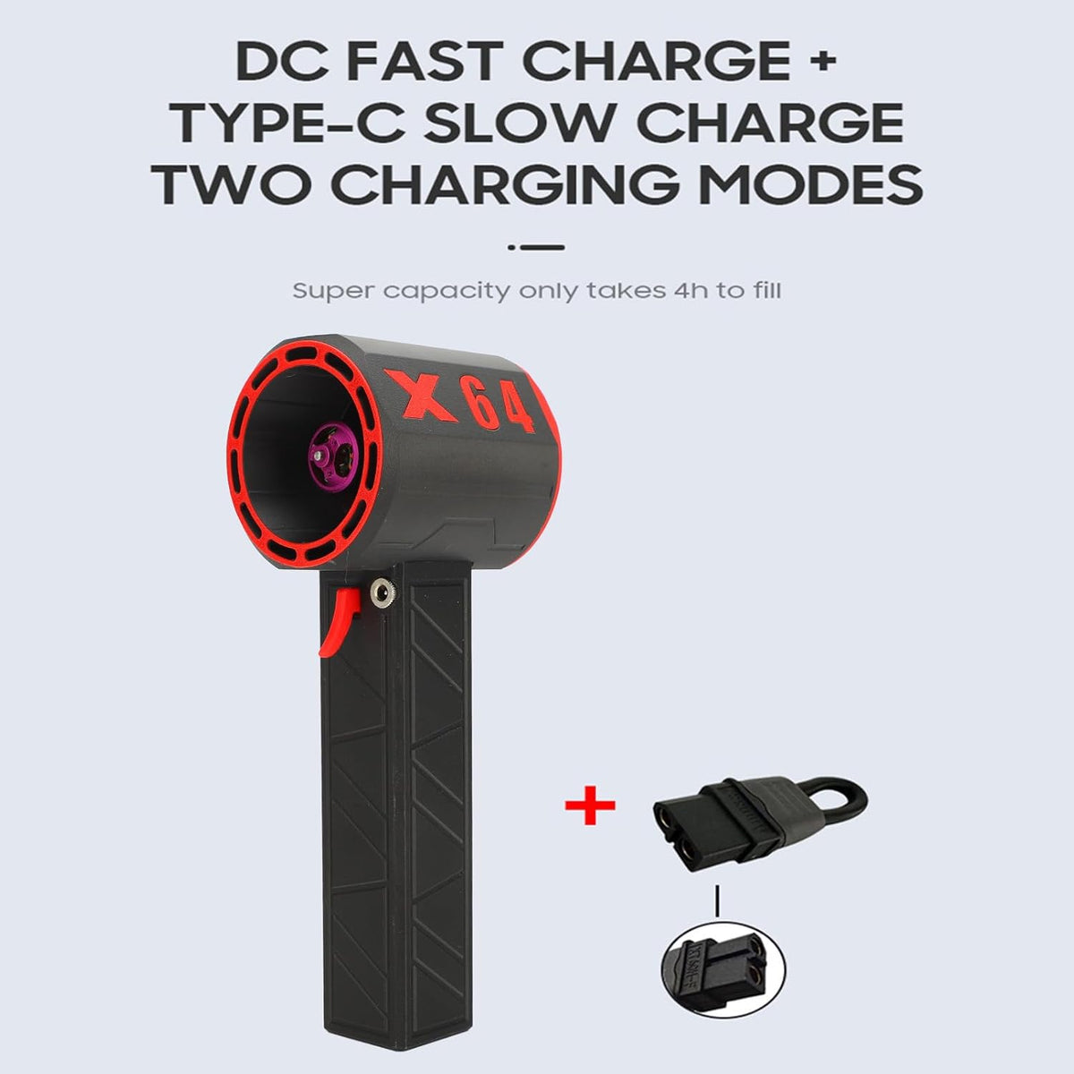 Jet Blower – Blazer – Luchtblazer – Draadloze Ventilator – Turbo Blower – Krachtige 64mm Brushless Motor – Snelle 8000mAh USB Type-C Oplaadbare Batterij