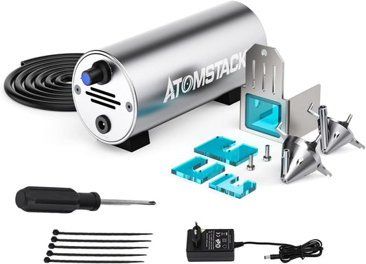 ATOMSTACK Air Assist Kit voor X7 PRO, S10PRO, A10PRO, A5PRO lasergraveermachine, Air Assist laser cutter accessoires voor lasergraveermachine, maakt schonere en gladdere snijkanten