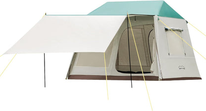ONTYZZ Grote waterdichte tent, familietent voor kamperen, wandelen, outdoor picknick