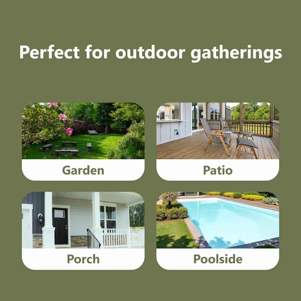 vidaXL Garden Dining Table Set with Cushion 3 pcs Black Poly Rattan, Elegant Garden Set, Modern Outdoor Furniture, Versatile Chairs, UV Resistant, Weatherproof Steel Frame - QUORE