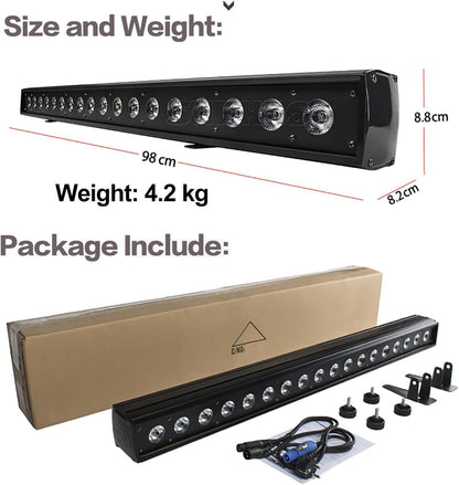 SHEHDS 18x18 W RGBWA+Paars Podium Wassen Licht Bar/Strip LED 6IN1 Verlichting Muur Wasmachine Licht Bar/Strip Strobe Effect DMX512 Controle DJ Lichten