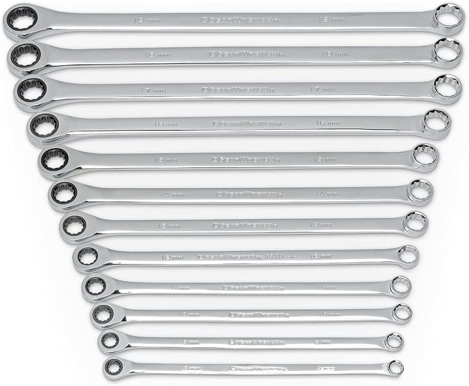 GEAWRENCH 12 stuks versnellingsbak XL Ratelsleutelset, metrisch - 85988