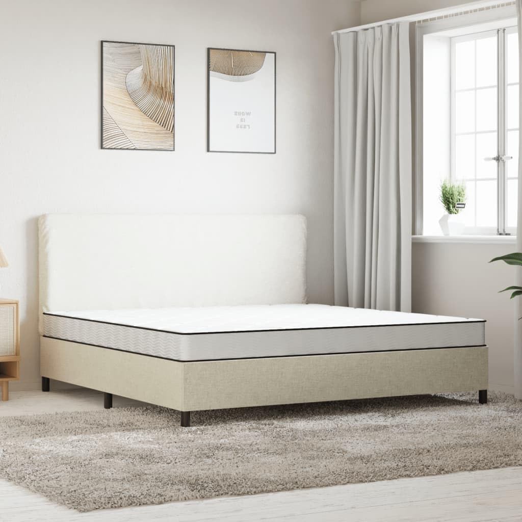 vidaXL Schuimmatras middelzacht 200x200 cm, tweepersoonsmatras, tweepersoons matras, matras schuimrubber, foam matras, matras schuim