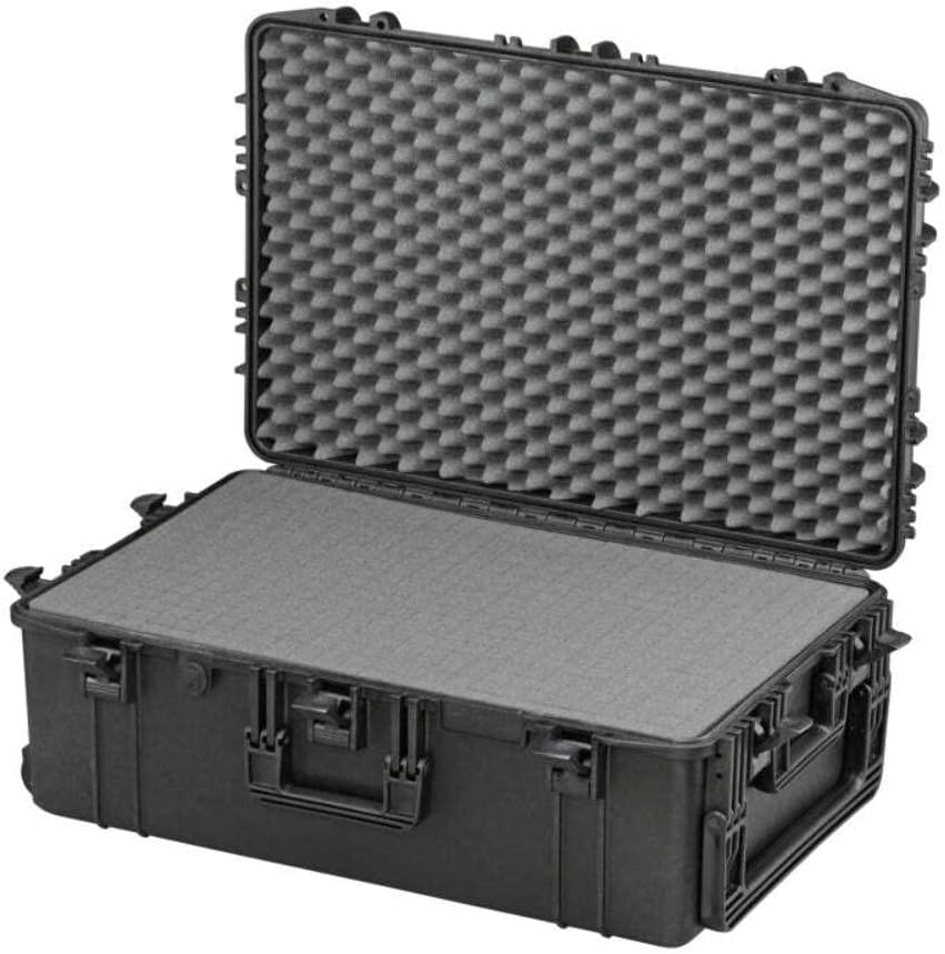 MAX MAX750H280S luchtdichte koffer, zwart, 750 x 480 x 280 mm