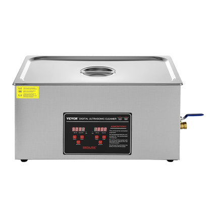 Ultrasone Reiniger – Ultrasoon Schoonmaakapparaat – Sieradenreiniger – Brillenreiniger – Horlogereiniger – Roestvrij Staal – 480W Vermogen – Digitale Timer 0-30 Minuten