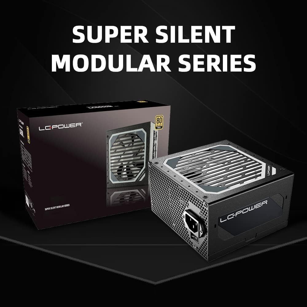 LC-POWER LC6850M V3.0 850W PC voeding Super Silent Modular Serie Volledig Modulair Kabelmanagement 80Plus Gold