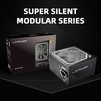 LC-POWER LC6850M V3.0 850W PC voeding Super Silent Modular Serie Volledig Modulair Kabelmanagement 80Plus Gold