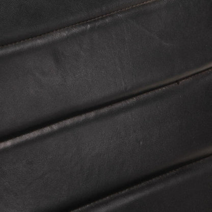 Armchair Black Genuine Leather Lounge Chair TV Chair Recliner Office Chair Chair for Bedroom Living Room Study Office