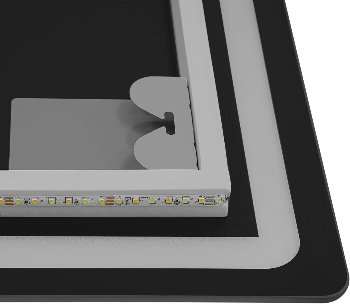 LED Badkamerspiegel – Badkamer Spiegel Verlichting – Wandspiegel – Make-Up Spiegel – Anti-Condens Spiegel – 70x90 cm – Instelbare Kleurtemperatuur – Anti-Condens Technologie