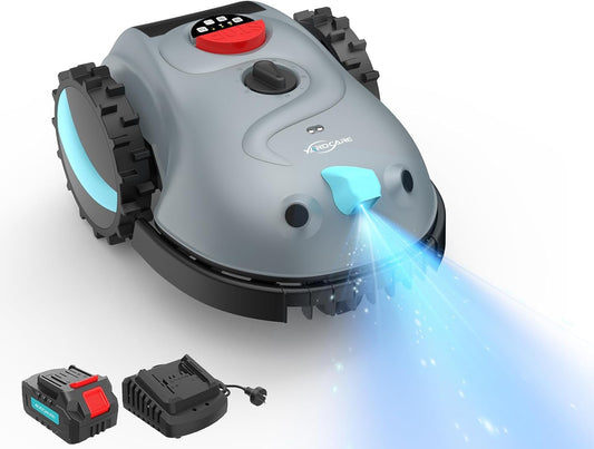 Robotmaaier – Accu Robotmaaier – Automatische Grasmaaier – Zelfrijdende Maaier – Stille Maaier – Zonder Begrenzingskabel – Vision-Navigatie – 4,0 Ah Accu – Onderhoudsarm