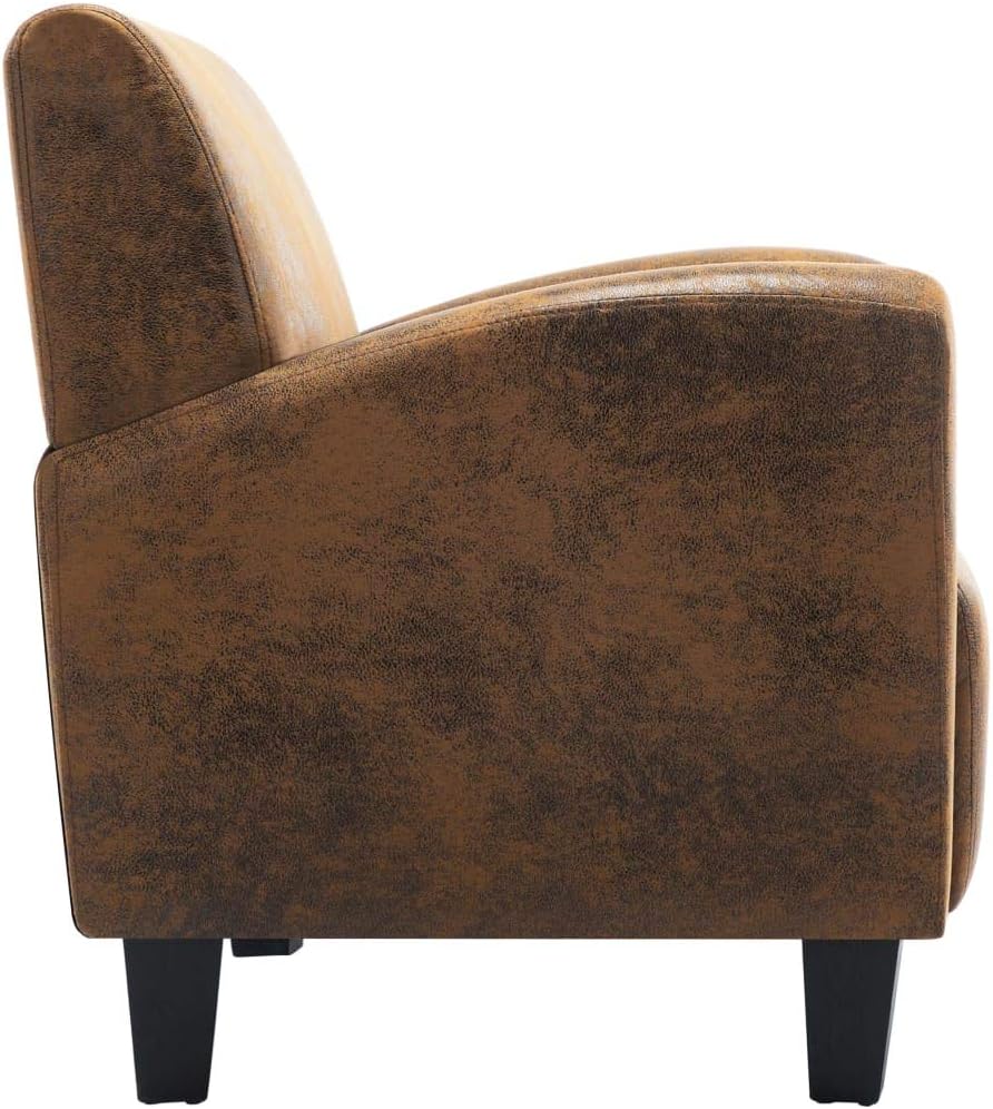 Relaxstoel – Fauteuil – Lounge Stoel – Zitzak – Leunstoel – Imitatie Suède – Ergonomisch Design – Robuuste Constructie