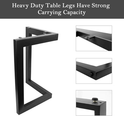Stalen Tafelpoot Tafelpoot Industrieel 2 stuks DIY Frames Poten Voorzien van Complete Accessoires voor Meubilair voor Woonkamertafels, Werkblad Metalen