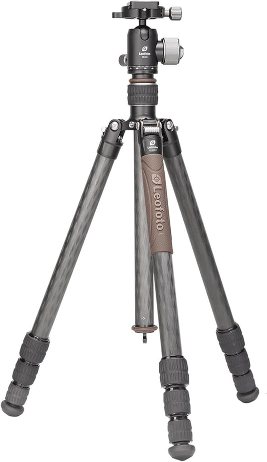 Carbon statief met kogelkop – Fotostatief – Camera statief – Driepoot – Reisstatief – Max. hoogte 161 cm – 10 laags carbon, draagvermogen 8 kg