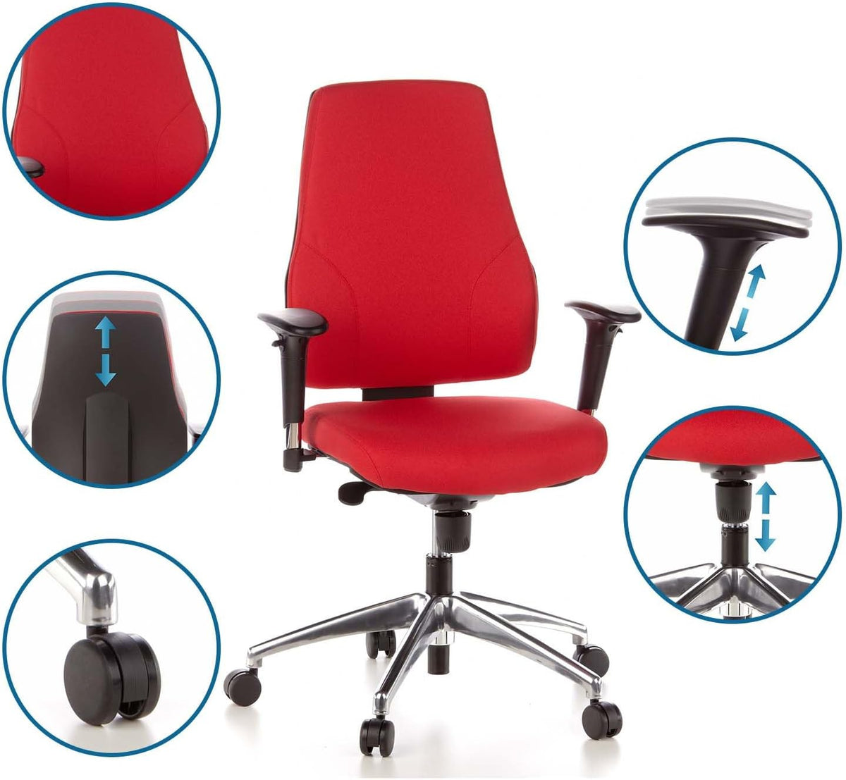 hjh OFFICE stoel, rood