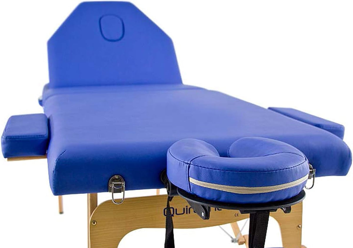 Massagetafel – Massagebed – Behandeltafel – Massagebank – Behandelingstafel – Zwart 194 x 70 cm – In Hoogte Verstelbaar – Inklapbare Rugleuning