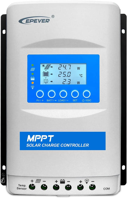 EPEVER MPPT XTRA3415N Auto-laadregelaar, 30A, 12V, 24V, 36V, 48V, zonnepanelen, Max PV 150 V Common Negative Ground Solar laadregelaar, led & lcd-display voor loodzuur, lithium, gebruiker