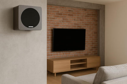 Magic Around-5 Zwart – Surround Luidsprekers voor Home Cinema (Paar) | Quadripolair Ontwerp 4 Tweeters + 5,25" Woofer | Passieve Wandluidsprekers voor 5.1 en 7.1 Systemen