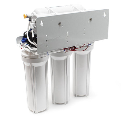 Naturewater 5-traps waterfilter 180 l/dag, filter met omgekeerde osmose, osmosefilter met opvoerpomp en handmatig ventiel, filter voor schoon water met omgekeerde osmosesyseem
