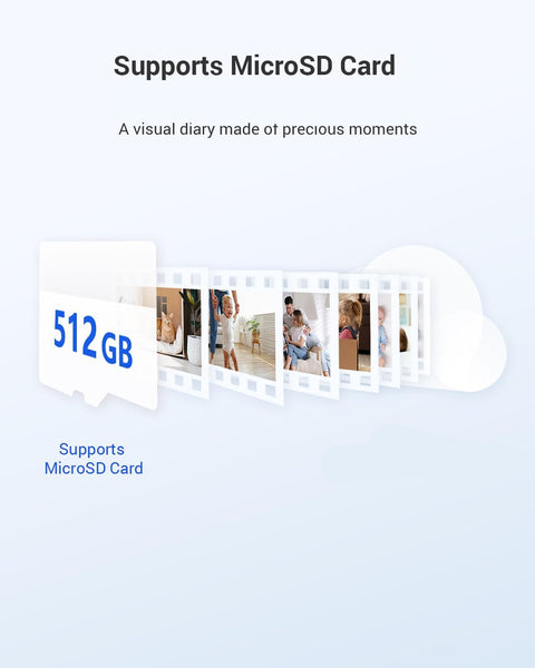 Beveiligingscamera Binnen - WiFi-bewakingscamera - Draadloze IP-camera - met 2000 mAh Batterij - PIR-Persoonsherkenning, IR-Nachtzicht - 2-weg Audio - Ondersteunt SD-kaart tot 512 GB - Zwart