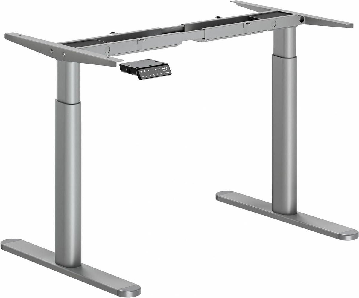 MAIDeSITe EL2 Pro Art Height Adjustable Desk Frame, Oval Leg Design, Electric Height Adjustable Table Frame, Double Motor, Load Capacity 180 kg, with 4 Memory Control and - QUORE
