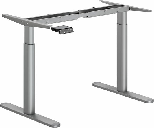 MAIDeSITe EL2 Pro Art Height Adjustable Desk Frame, Oval Leg Design, Electric Height Adjustable Table Frame, Double Motor, Load Capacity 180 kg, with 4 Memory Control and - QUORE