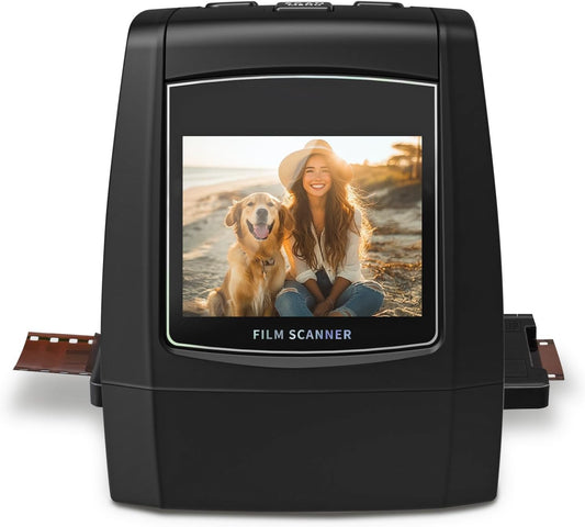 Digitale filmscanner – Diascanner – Negatieve scanner – Film- en diascanner – 2,4 Inch Lcd-Display – Scant 35 Mm, 126, 110, Super 8 En 8 Mm Naar Jpeg Zonder Pc