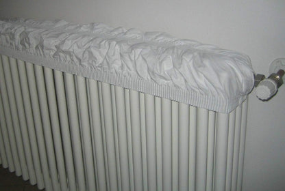 Radiatorafdekking, wit, 80-140 cm