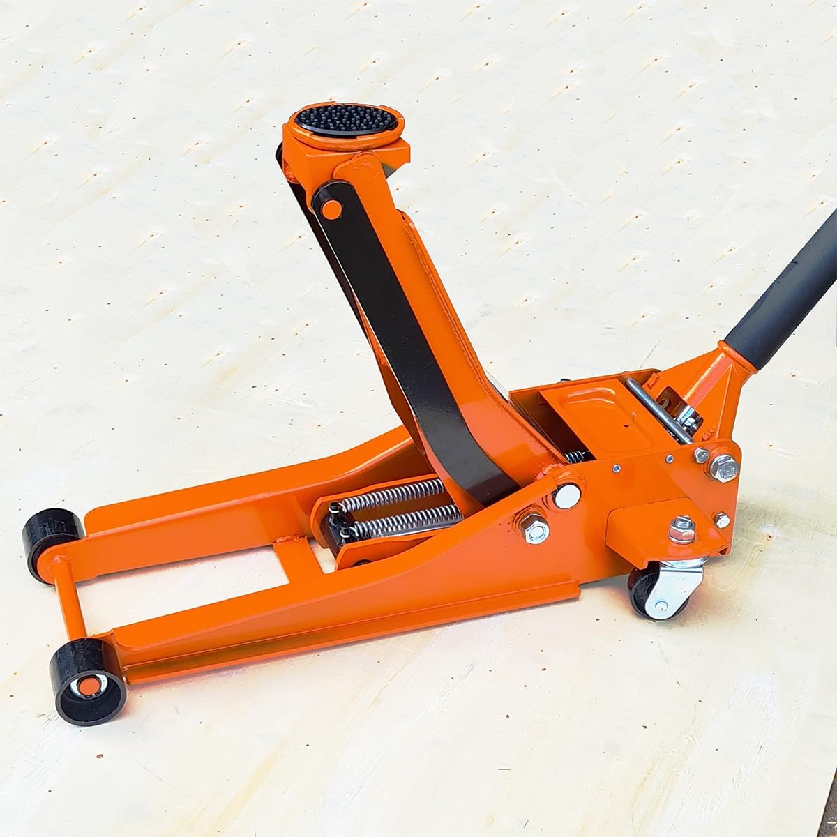 AIM Tools Hydraulische krik, 3T draagkracht, garagekrik, laag profiel, max. hefhoogte 500 mm, garagekrik voor SUV's en terreinwagens 161223