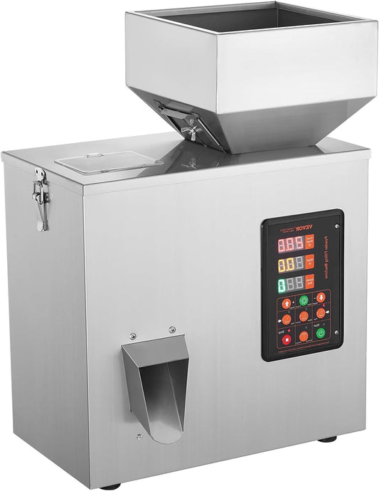Poederdoseermachine – Automatische Dosering – Poedervuller – Zakjesvuller – Kruidendoseermachine – Nauwkeurige Weegfunctie – Foodgrade RVS 304