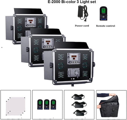 Bicolor LED-Paneel – Studiolamp – Videolicht – Fotolamp – Continu Verlichting – 140W 11000 Lumen – 3200K-5600K Dimbaar